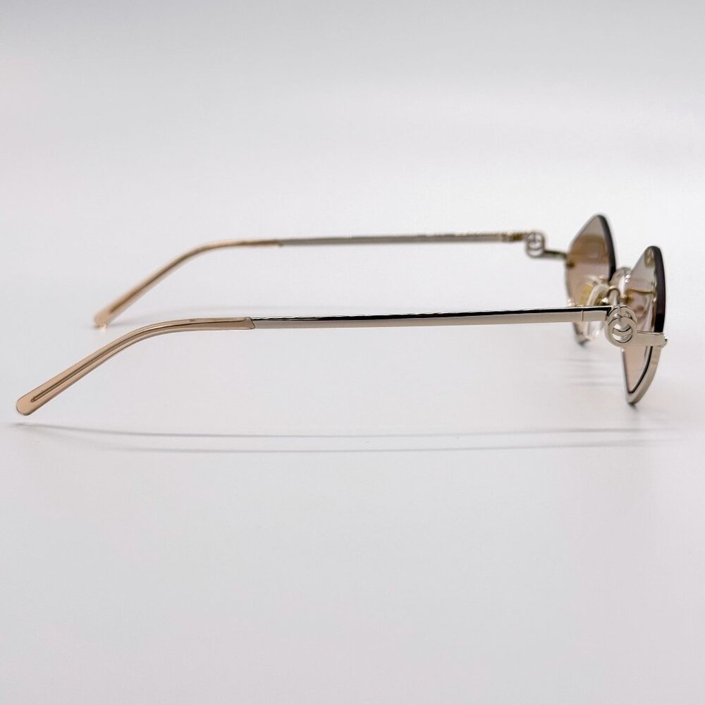 NEW GUCCI SUNGLASSES GOLD WOMEN GEOMETRIC EYEWEAR GUCCI GG1604S 003 - Picture 7 of 12